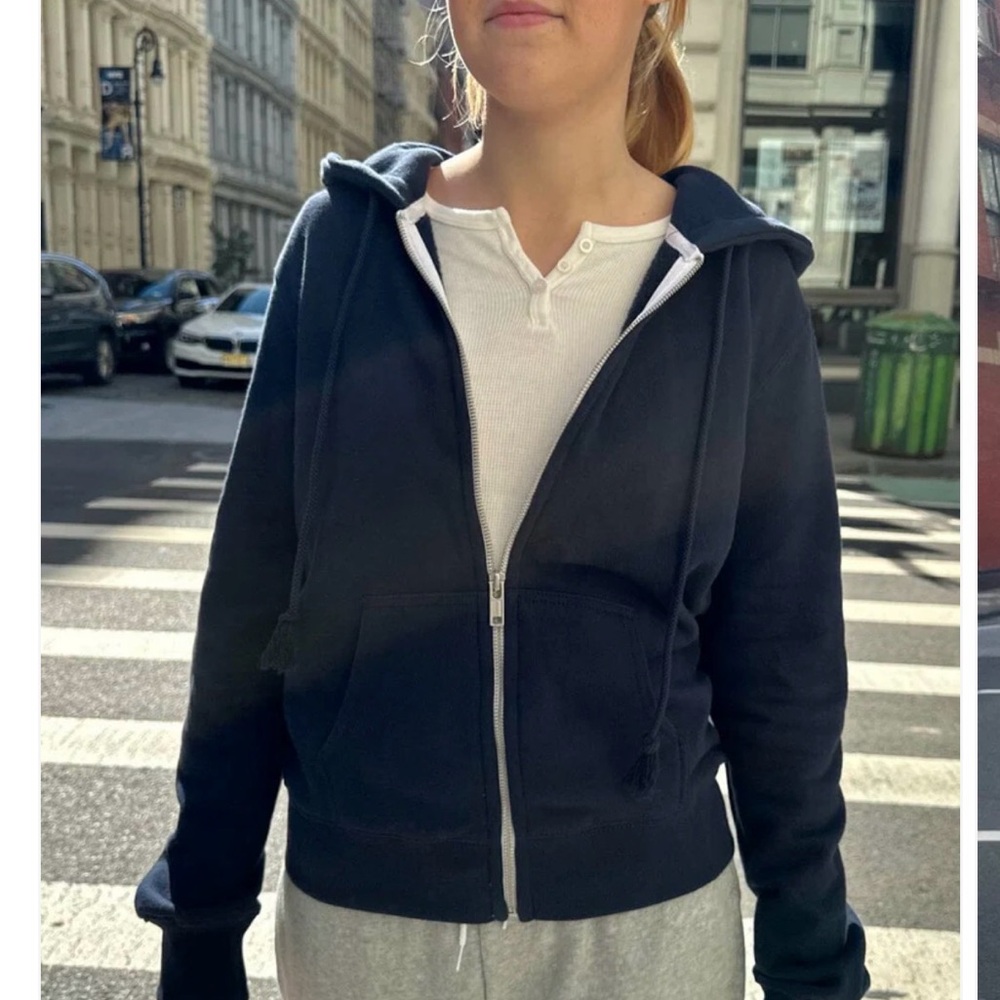 Brandy Melville Navy Blue Christy Hoodie size small/medium